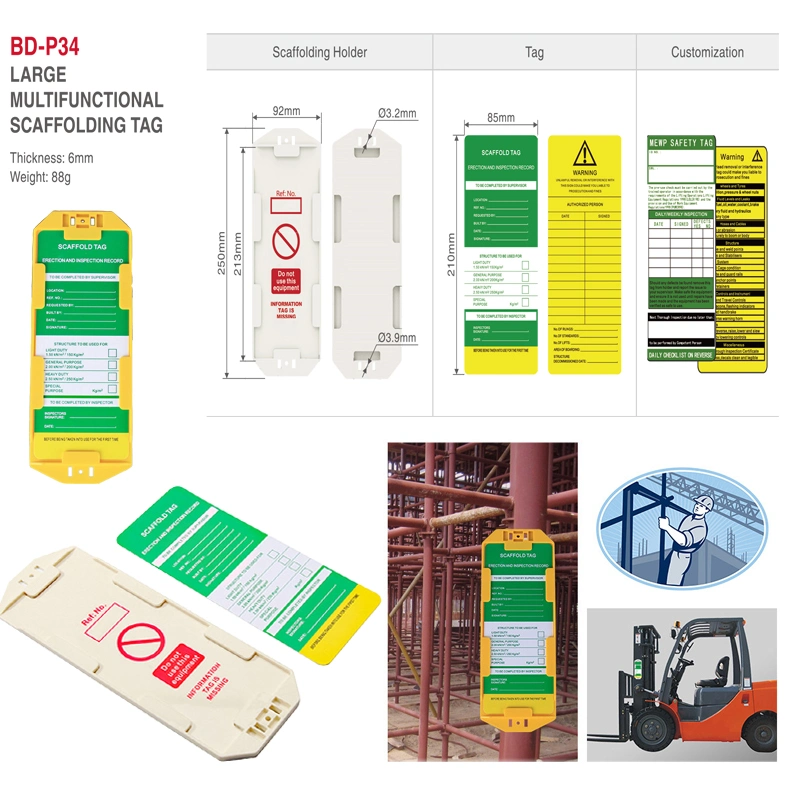 Large Multifunctional Scaffolding Tag with OEM &ODM