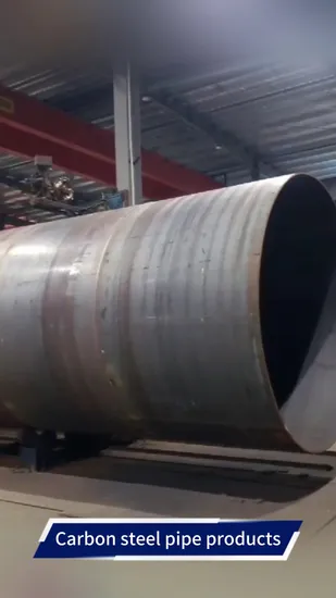 Big Diameter 219mm to 3800mm ASTM A106 API 5L ERW / SSAW / LSAW Carbon Tube Galvanized 5CT Oil and Gas A53 Q235 Black Iron Spiral Welded Pipe for Building