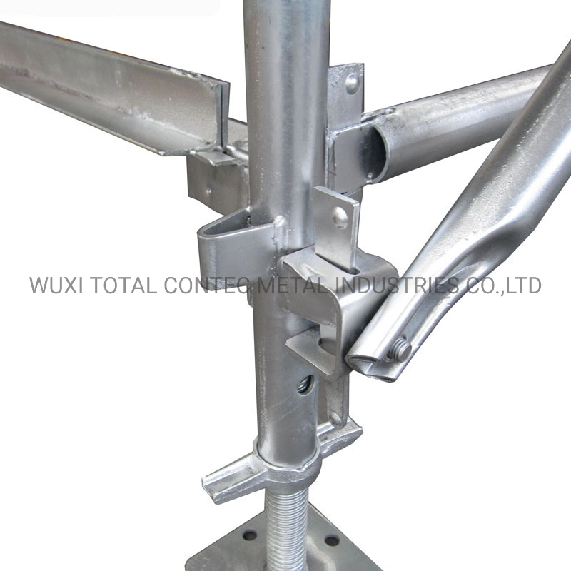 UK/Aus Galvanized Painting Powder Coated Contruction Building Material Facade Kwikstage Scaffold