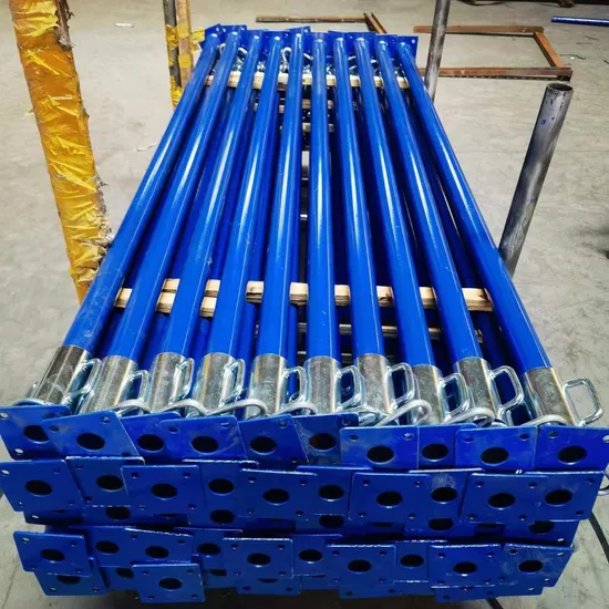 Italian Type Powder Coated/Electric Galvanized/Painted 48mm 56mm Adjustable Galvanized Jack Steel Prop Scaffolding Shoring Post Scaffold Peri Props Shuttering 