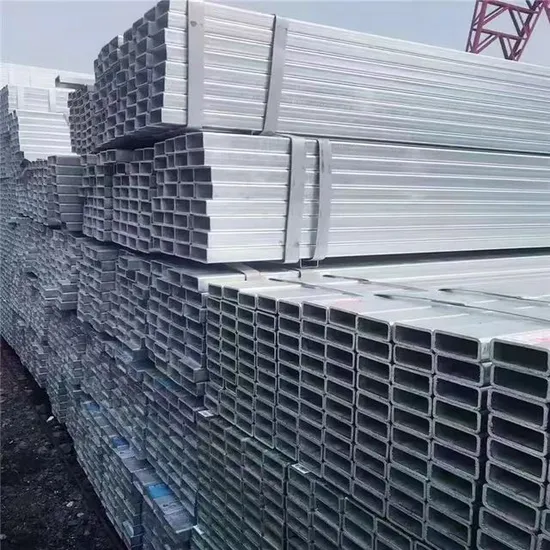 Galvanized Square Steel Pipe Price Cold Rolled Ms Galvanized Carbon Black Rectangular Square Hollow Metal Steel Tube Pipe 