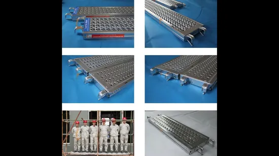 EN12811 Galvanized Layher Metal Peri Altrad Scaffold Scaffolding Steel Plank 
