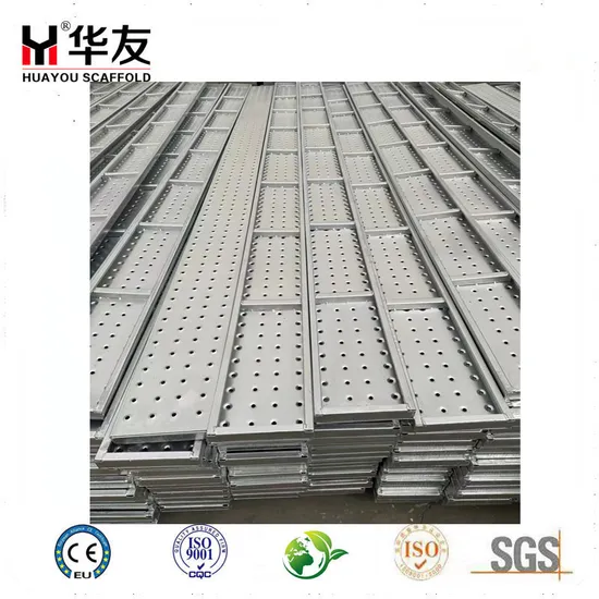 China Factory Steel Scaffold Galvanized Platform Scaffolding Board Metal Plank with SGS Certificate 